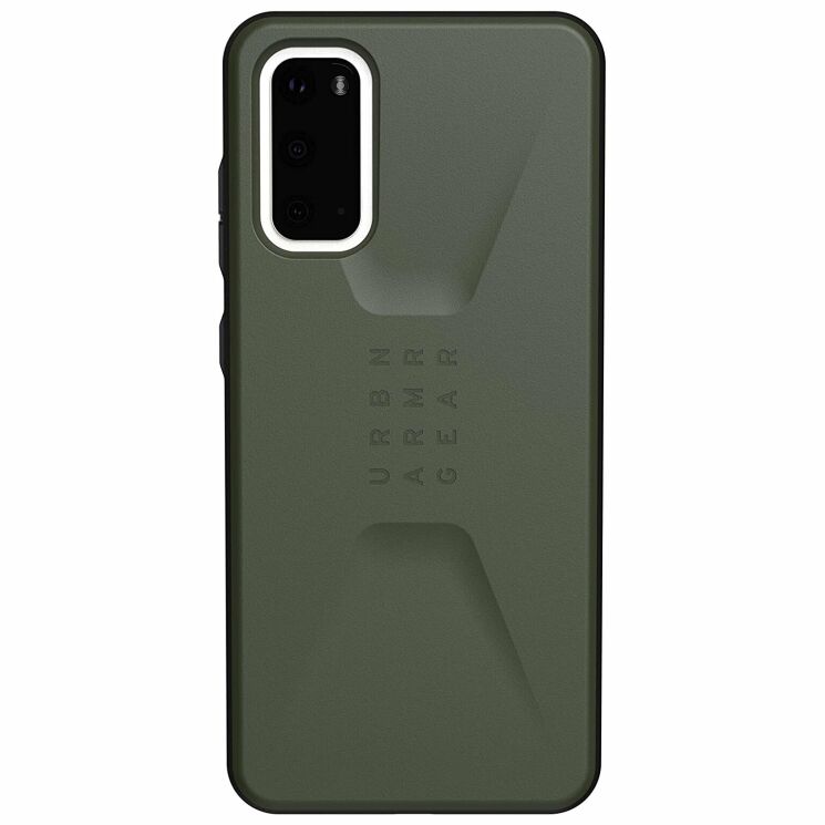 Защитный чехол URBAN ARMOR GEAR (UAG) Civilian для Samsung Galaxy S20 (G980) - Olive Drab: фото 2 из 8