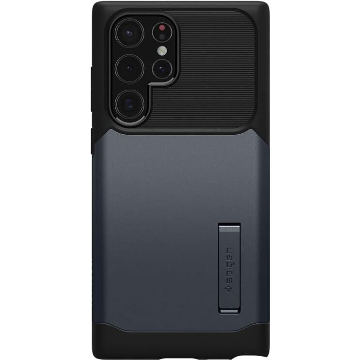 Защитный чехол Spigen (SGP) Slim Armor для Samsung Galaxy S22 Ultra (S908) - Metal Slate: фото 3 из 7