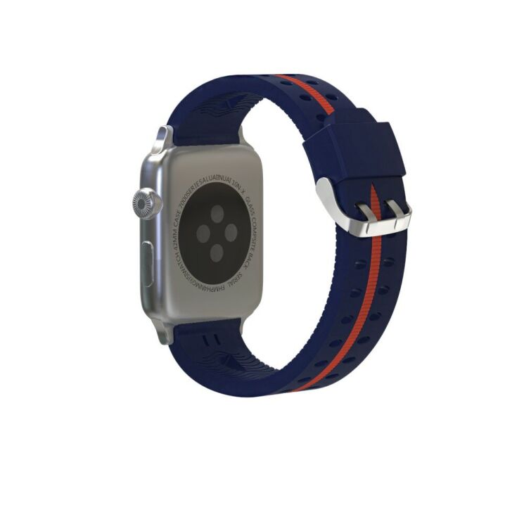 Ремінець UniCase Sport Style для Apple Watch 46 / 45 / 44 / SE 44 / 42 (Series 1-3) / Ultra / Ultra 2 / Ultra 3 - Dark Blue / Red (251302H) Ремінець UniCase Sport Style для Apple Watch 46 / 45 / 44 / SE 44 / 42 (Series 1-3) / Ultra / Ultra 2 / Ultra 3 - Dark Blue / Red: фото 3 з 5