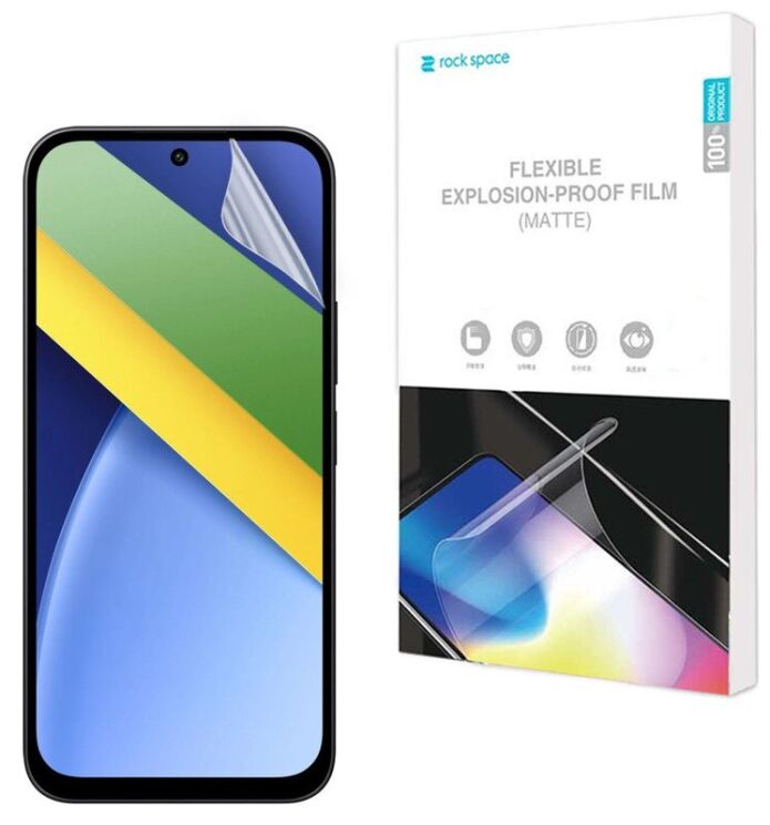 Антибликовая пленка на экран RockSpace Explosion-Proof Matte для Xiaomi Poco C95 Pro (429209) Антибликовая пленка на экран RockSpace Explosion-Proof Matte для Xiaomi Poco C95 Pro: фото 1 из 8