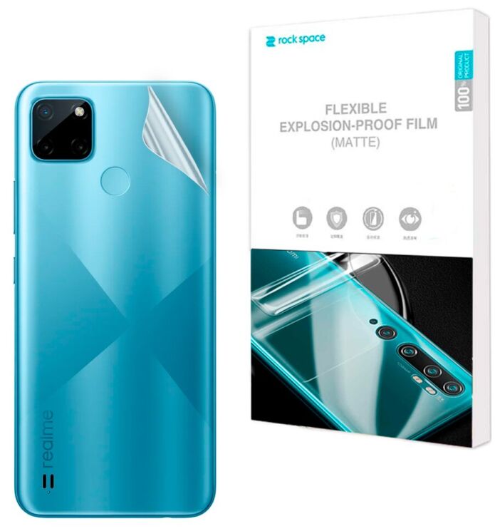 Антиблікова плівка на задню панель RockSpace Explosion-Proof Matte для Realme C21Y: фото 1 з 9