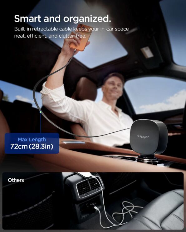 Автомобильное зарядное устройство Spigen Car Charger EV603BT (60W) ACP10515 - Black: фото 9 из 12