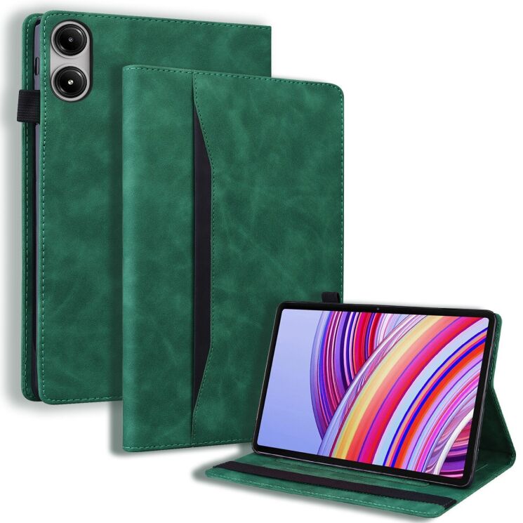 Чохол Deexe Business Style для Xiaomi Redmi Pad Pro / Pad 2 Pro - Green: фото 1 з 8