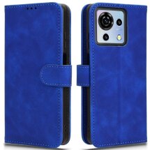 Чехол Deexe Classic Wallet для ZTE Blade V50 Vita - Blue: фото 1 из 6
