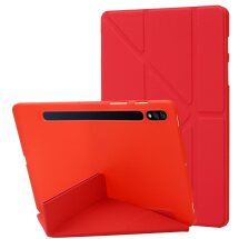 Чехол Deexe Origami Series для Samsung Galaxy Tab S10 Plus - Red: фото 1 из 4