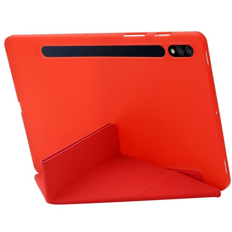 Чехол Deexe Origami Series для Samsung Galaxy Tab S10 Plus - Red: фото 2 из 4