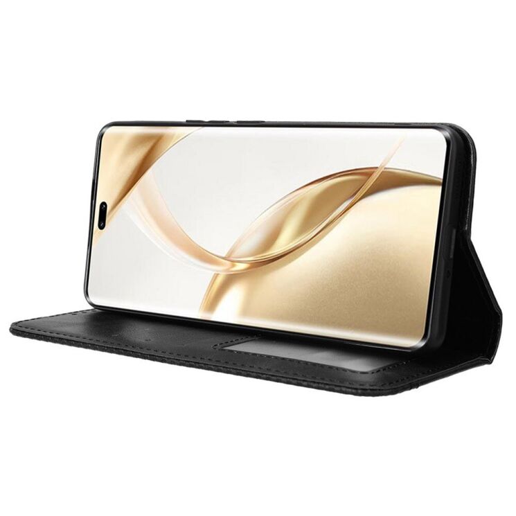 Чохол Deexe Retro Style для Honor 200 Pro - Black: фото 3 з 7