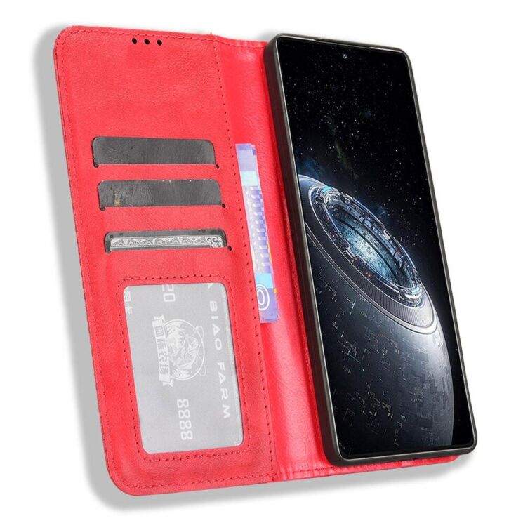 Чехол Deexe Retro Style для Infinix GT 20 Pro - Red: фото 2 из 7