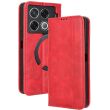 Чехол Deexe Retro Style для Infinix GT 20 Pro - Red (356003R)