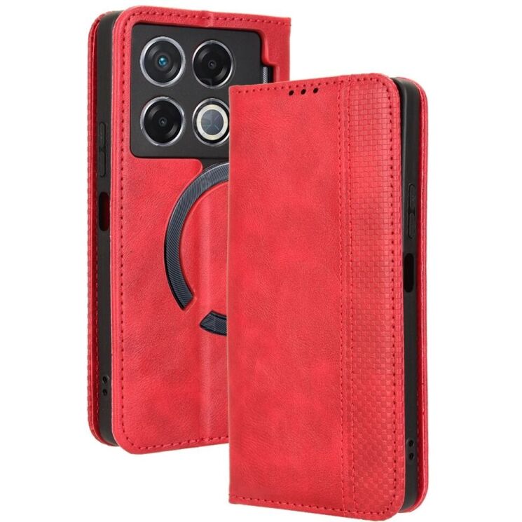Чехол Deexe Retro Style для Infinix GT 20 Pro - Red: фото 1 из 7