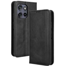 Чехол Deexe Retro Style для Motorola Edge 50 Neo - Black: фото 1 из 7
