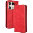 Чехол Deexe Retro Style для Motorola Edge 50 Ultra - Red (354011R)