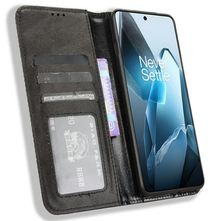 Чехол Deexe Retro Style для OnePlus 13 - Black: фото 2 из 7
