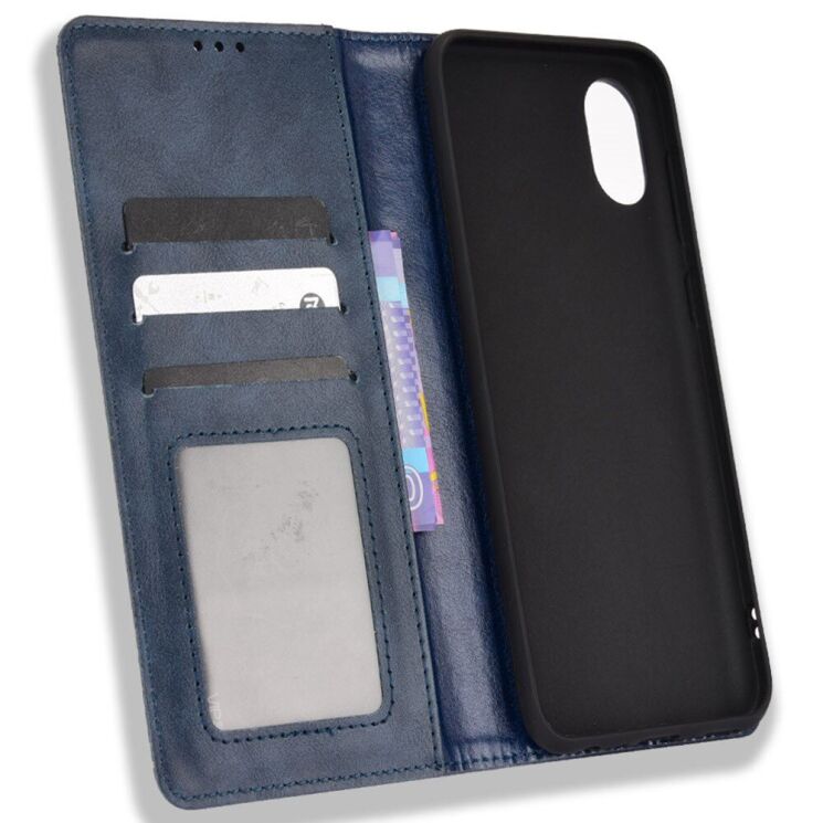 Чохол Deexe Retro Style для Samsung Galaxy A03 Core (A032) - Blue: фото 6 з 9
