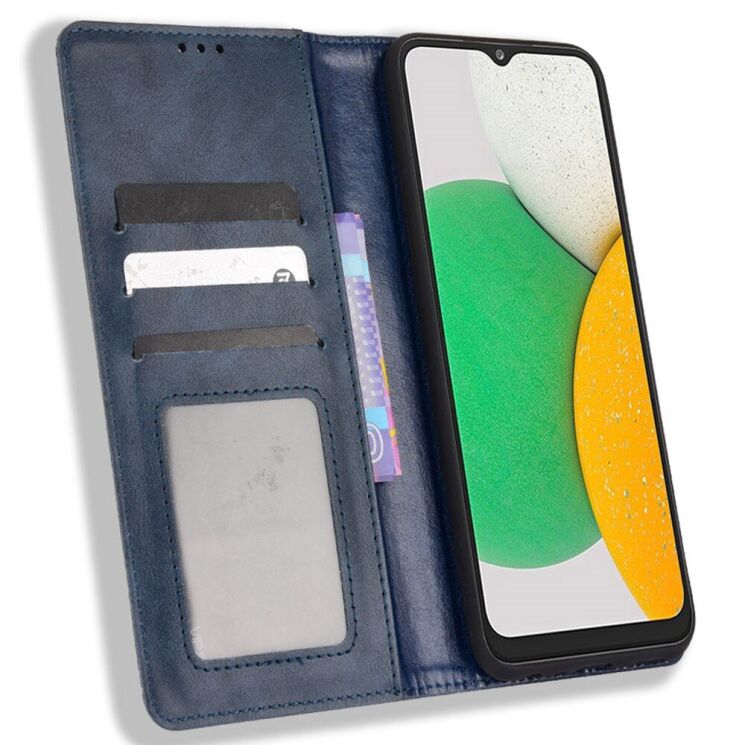 Чохол Deexe Retro Style для Samsung Galaxy A03 Core (A032) - Blue: фото 5 з 9