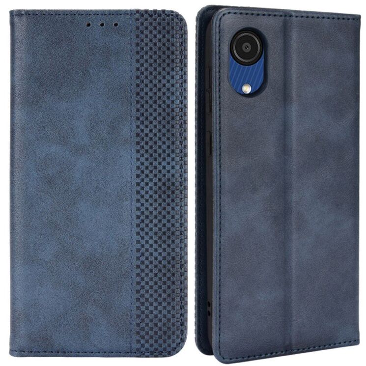 Чохол Deexe Retro Style для Samsung Galaxy A03 Core (A032) - Blue: фото 2 з 9