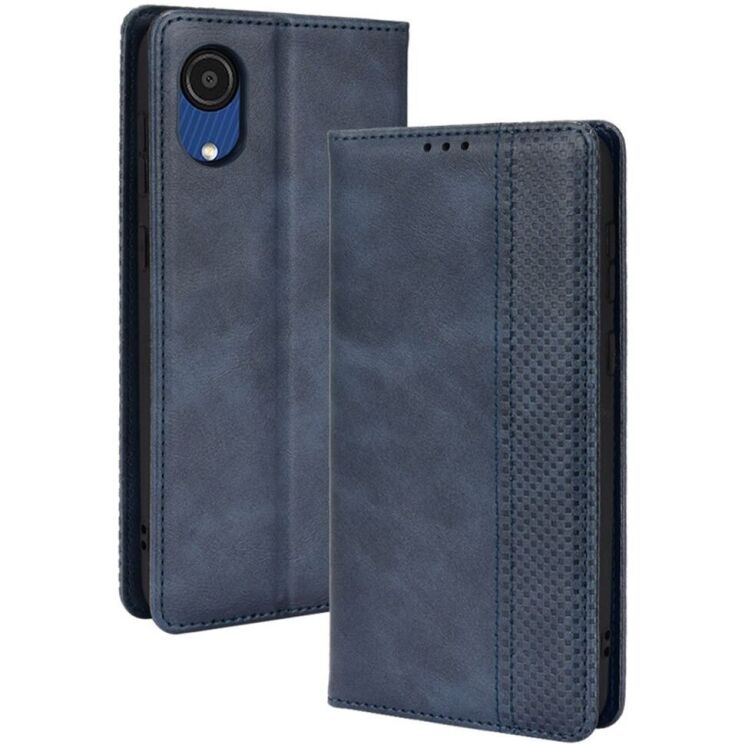 Чохол Deexe Retro Style для Samsung Galaxy A03 Core (A032) - Blue: фото 1 з 9