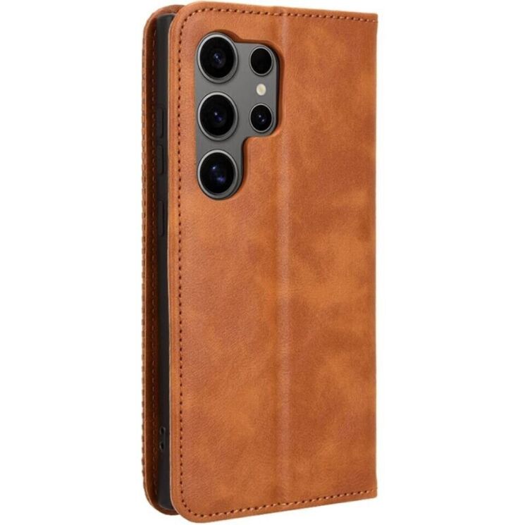 Чехол Deexe Retro Style для Samsung Galaxy S23 Ultra (S918) - Brown: фото 6 из 7