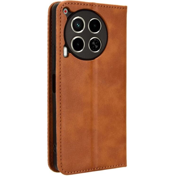 Чехол Deexe Retro Style для TECNO Camon 30 (CL6) - Brown: фото 6 из 7