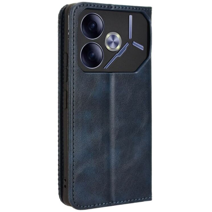 Чехол Deexe Retro Style для TECNO Pova 6 - Blue: фото 5 из 7