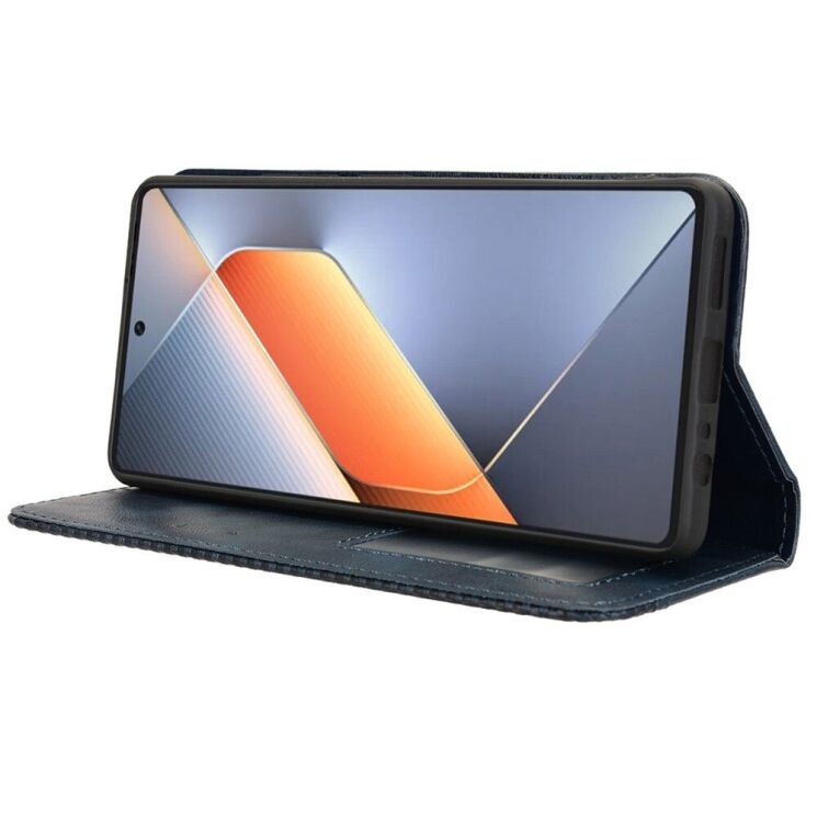 Чехол Deexe Retro Style для TECNO Pova 6 - Blue: фото 3 из 7
