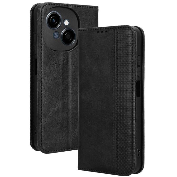 Чехол Deexe Retro Style для TECNO Spark Go 1 - Black: фото 1 из 7