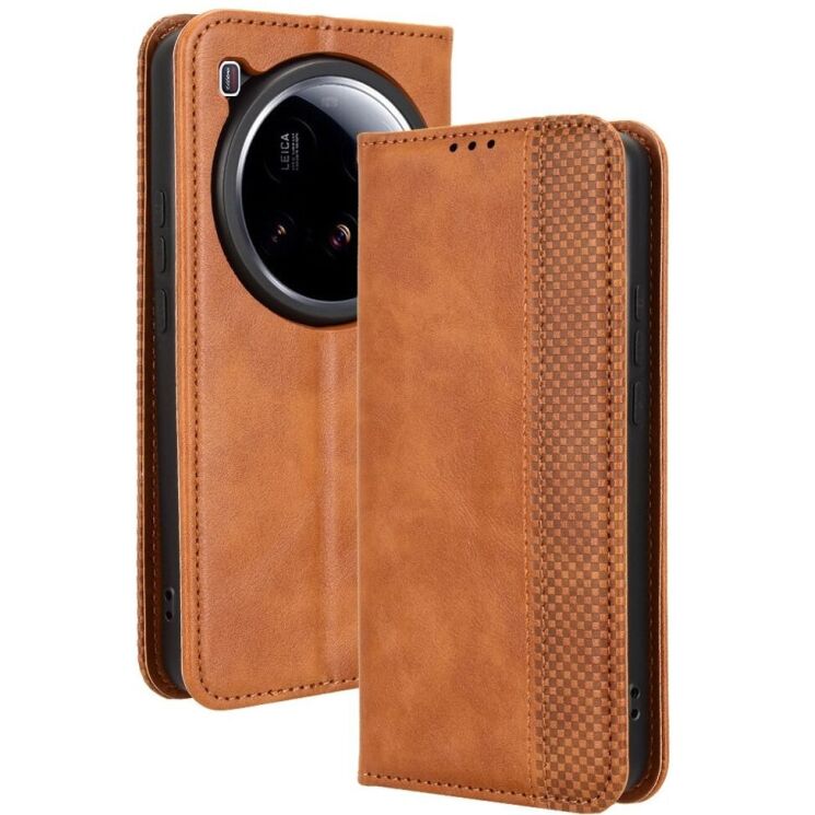 Чехол Deexe Retro Style для Xiaomi 15 Ultra - Brown: фото 8 из 18
