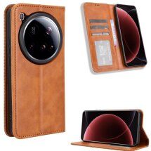 Чехол Deexe Retro Style для Xiaomi 15 Ultra - Brown: фото 1 из 18