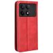Чехол Deexe Retro Style для Xiaomi Poco F6 Pro - Red (354901R). Фото 6 из 7
