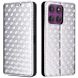 Чехол Deexe Rhombus Book для Motorola Edge 60 Pro - Silver (381705S). Фото 1 из 9