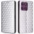 Чехол Deexe Rhombus Book для Motorola Edge 60 Pro - Silver: фото 1 из 9