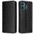 Чохол Deexe Rhombus Book для Motorola Moto G05 / Moto E15 - Black: фото 1 з 10