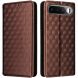 Чохол Deexe Rhombus Book для Realme 16 - Brown (412303Z). Фото 1 з 9