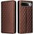 Чохол Deexe Rhombus Book для Realme 16 - Brown: фото 1 з 9