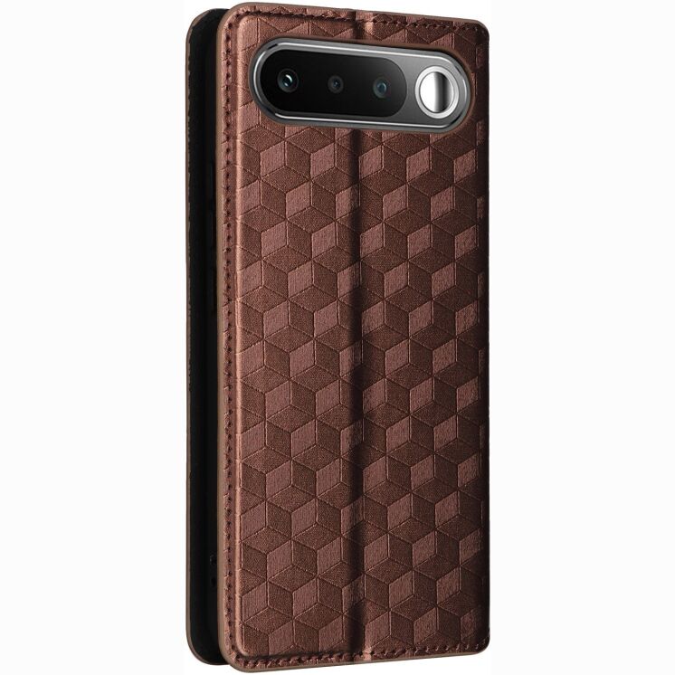 Чохол Deexe Rhombus Book для Realme 16 - Brown: фото 7 з 9