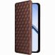Чохол Deexe Rhombus Book для Realme 16 - Brown (412303Z). Фото 6 з 9