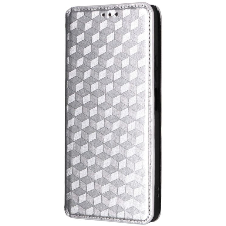 Чохол Deexe Rhombus Book для Realme C71 - Silver: фото 5 з 6