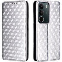 Чохол Deexe Rhombus Book для Realme C71 - Silver: фото 1 з 6