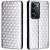 Чохол Deexe Rhombus Book для Realme C71 - Silver: фото 1 з 6