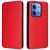 Чохол Deexe Rhombus Book для Xiaomi Redmi 15C / Poco C85 - Red: фото 1 з 10