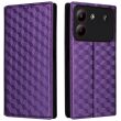 Чехол Deexe Rhombus Book для ZTE Blade A54 - Purple (344311V)