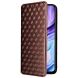 Чехол Deexe Rhombus Book для ZTE Nubia V70 Max - Brown (381200Z). Фото 6 из 10