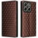 Чехол Deexe Rhombus Book для ZTE Nubia V70 - Brown (381500Z). Фото 1 из 7
