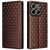 Чехол Deexe Rhombus Book для ZTE Nubia V70 - Brown: фото 1 из 7