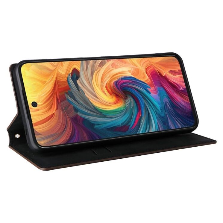 Чехол Deexe Rhombus Book для ZTE Nubia V70 - Brown: фото 3 из 7