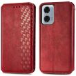 Чохол Deexe Rhombus Wallet для Motorola Moto G24 Power - Red (347906R)