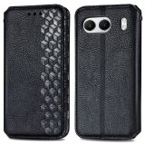 Чохол Deexe Rhombus Wallet для OnePlus Nord 4 - Black: фото 1 з 6