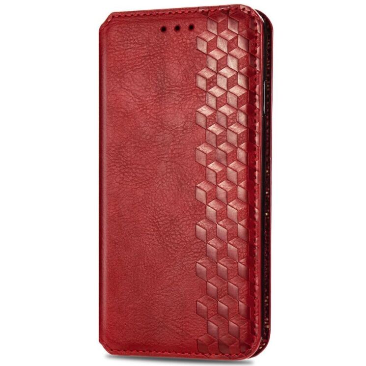 Чехол Deexe Rhombus Wallet для OnePlus Nord CE 2 - Red: фото 4 из 8