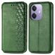 Чехол Deexe Rhombus Wallet для OPPO A3x / A3 / A40m - Green (365326G). Фото 1 из 9