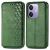 Чехол Deexe Rhombus Wallet для OPPO A3x / A3 / A40m - Green: фото 1 из 9